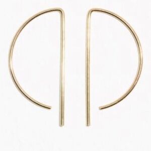 & Other Stories Geometric Hoop Earrings in gold